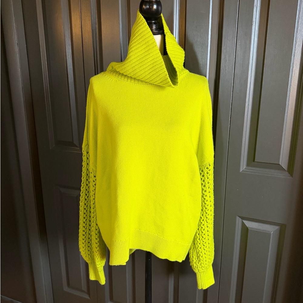 **New** Alice + Olivia Neon Cowl Neck Sweater